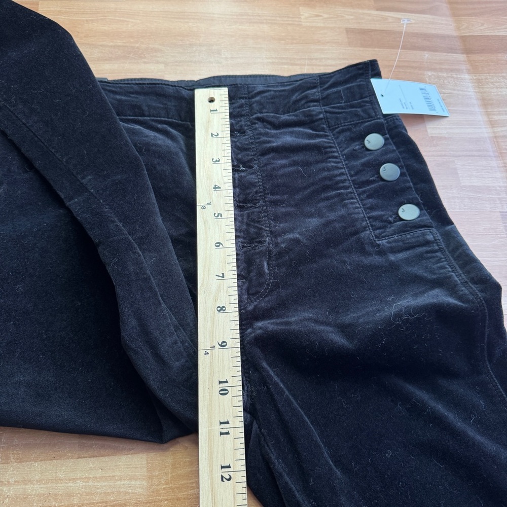 J. Brand Natasha sky high skinny black velvet jeans size 26 NWT, button fly - Picture 4 of 16